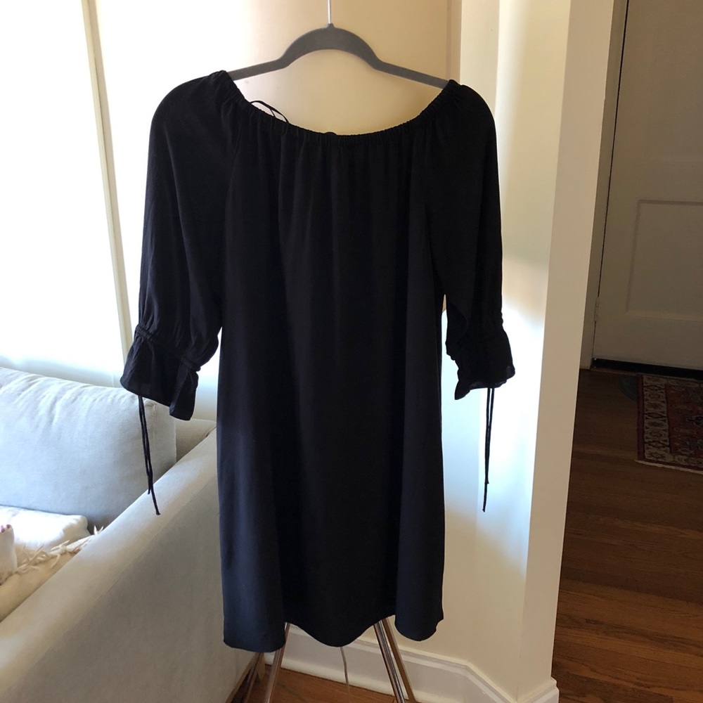 Loft off the shoulder tie cuff dress - Picture 7 of 7
